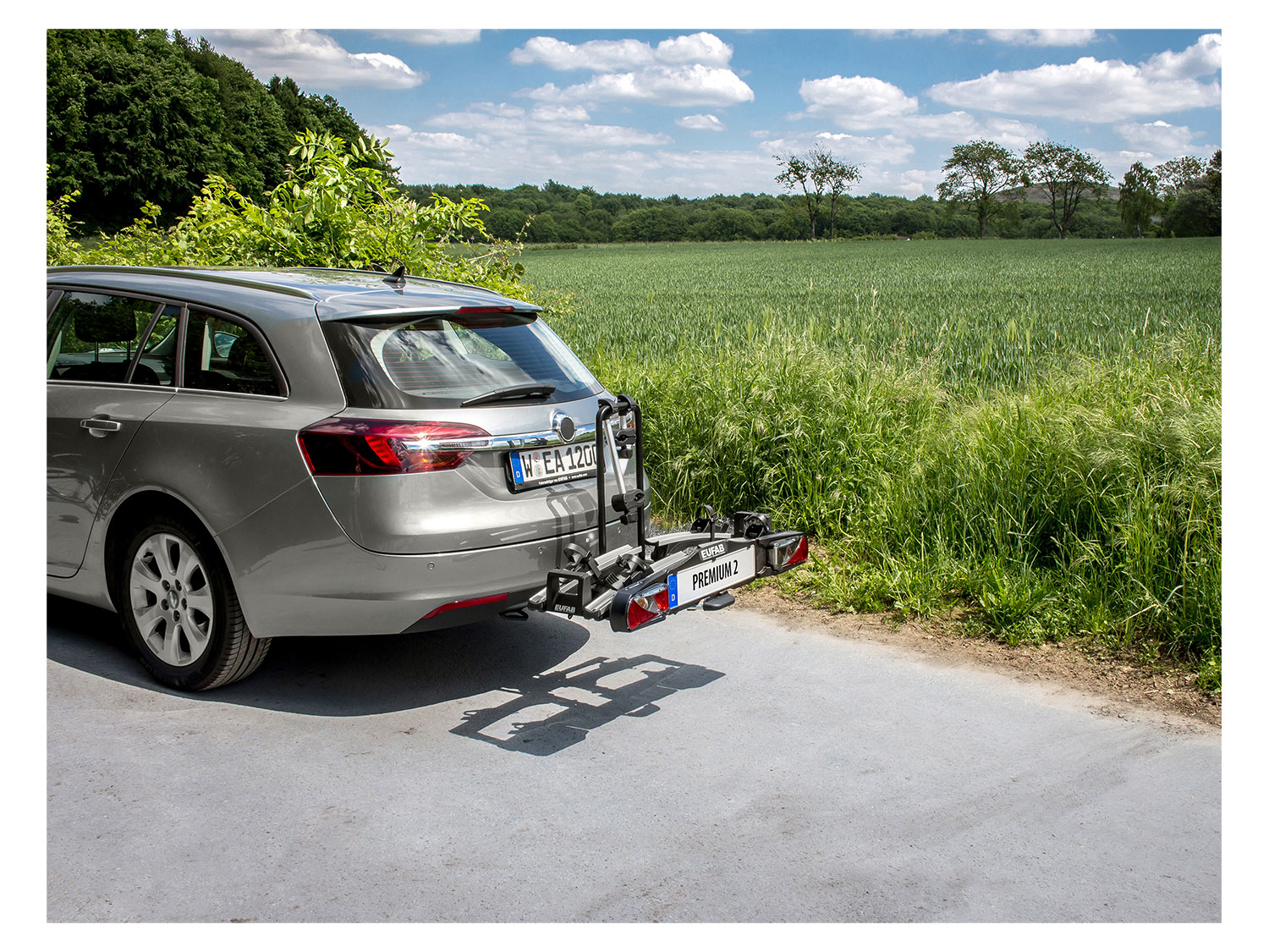 Thumbnail - EUFAB Fahrradträger »Premium II«, für 2 Räder, abschließbar