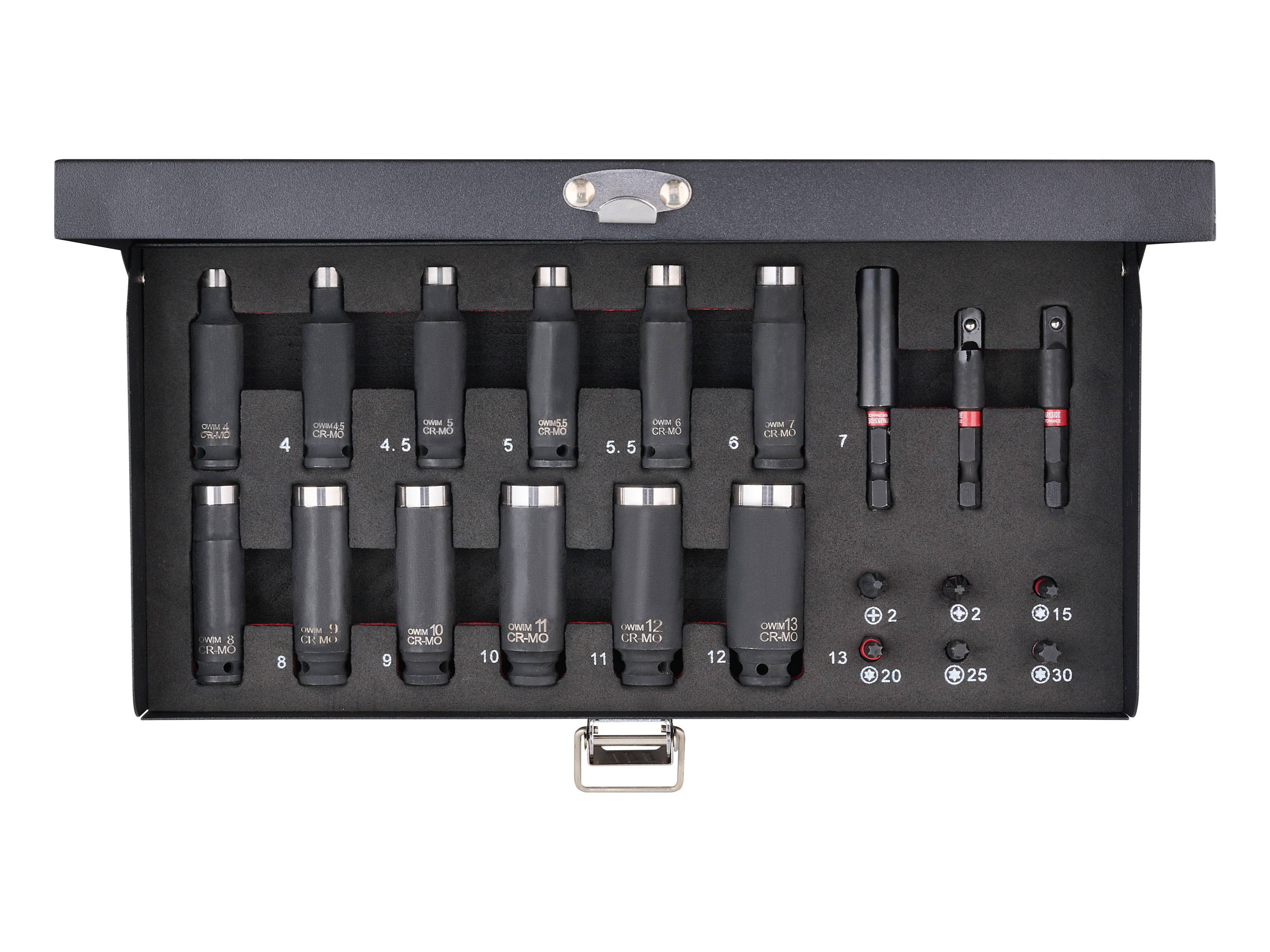 Thumbnail - PARKSIDE PERFORMANCE® Schlag-Steckschlüssel- und Bit-Satz, 21-teilig