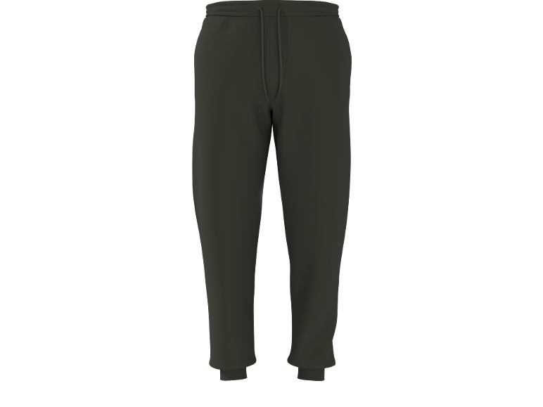 Dunkelgraue Herren-Jogginghose mit Kordelzug.