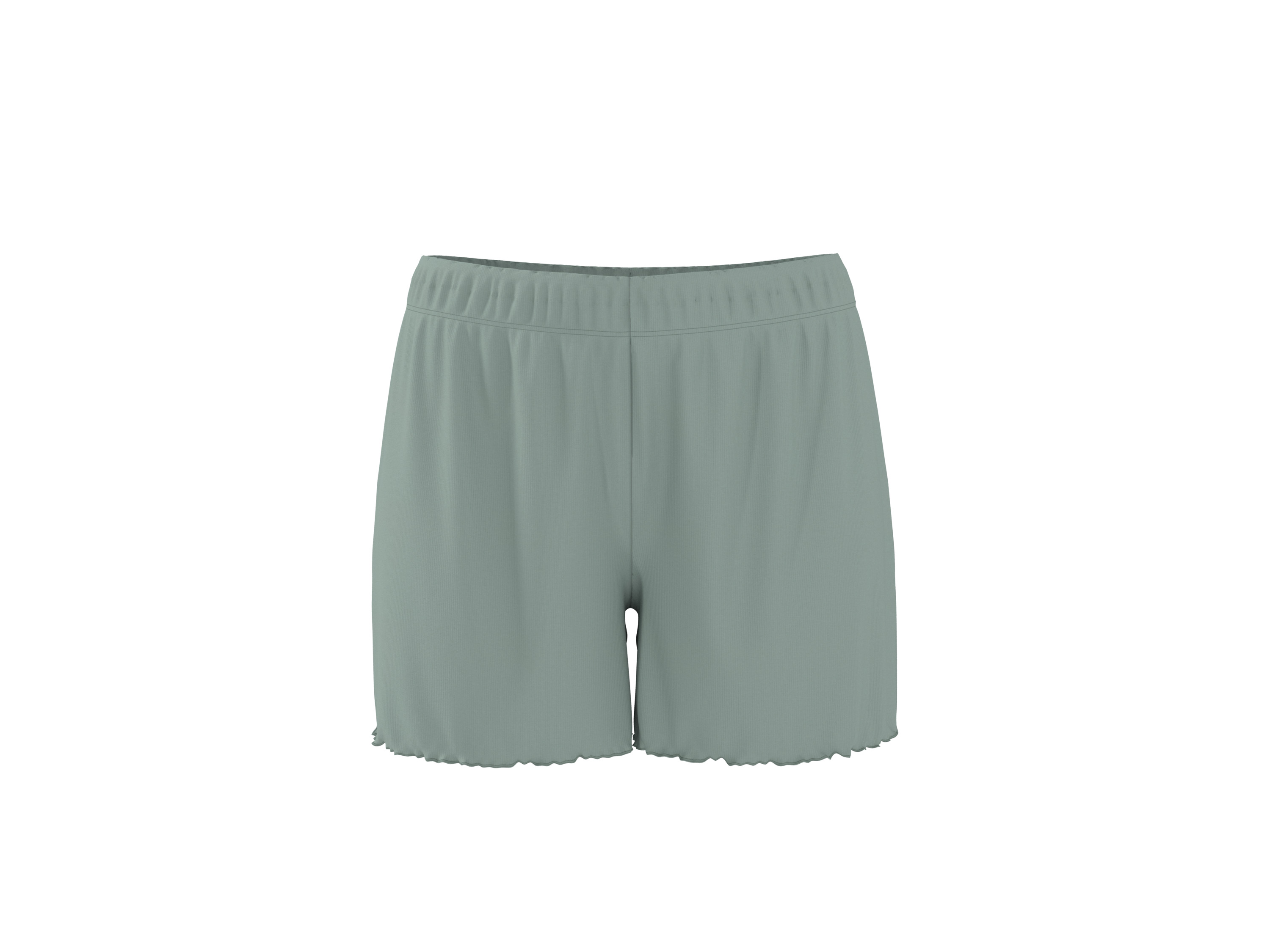 Thumbnail - esmara® Damen Shorty Pyjama Rippe (Grün, XL (48/50))