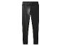 Schwarze High-Waist-Leggings aus Kunstleder