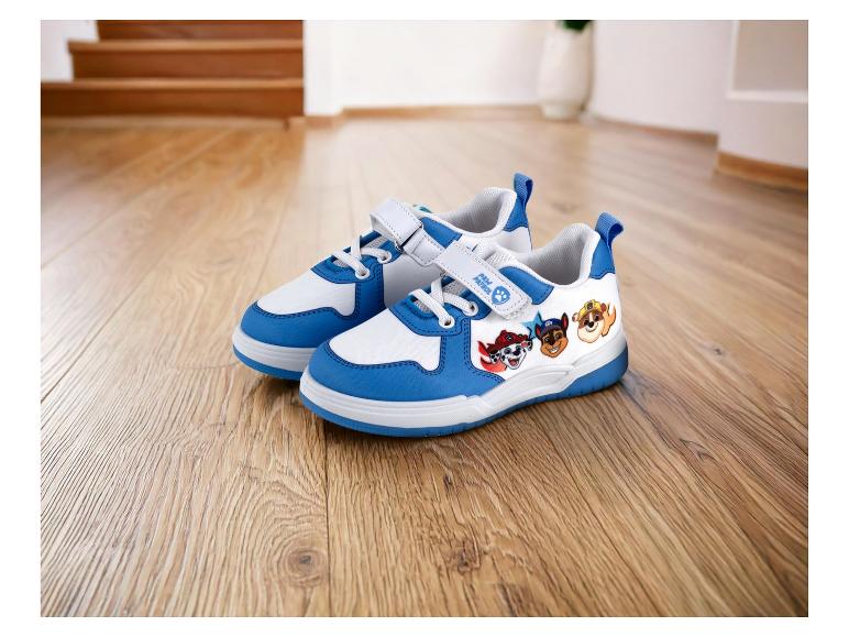 Paw Patrol Kinderschuhe, blau-weiß.