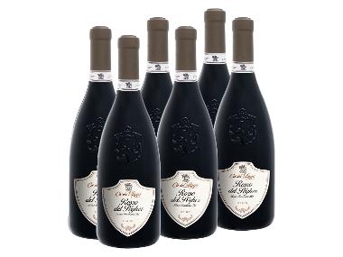 6 x 0,75-l-Flasche Weinpaket CA' DEL LAGO Rosso del Pegher IGT Trevenezie trocken, Rotwein