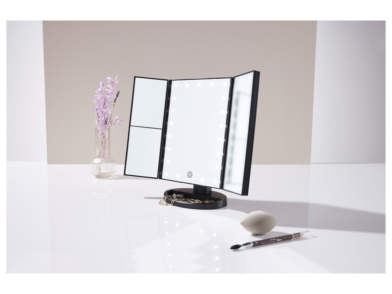 Gehe zu Vollbildansicht: CIEN LED-Kosmetikspiegel »MKSLK 6 A2«, klappbar, mit 2 Vergrößerungsstufen - Bild 11