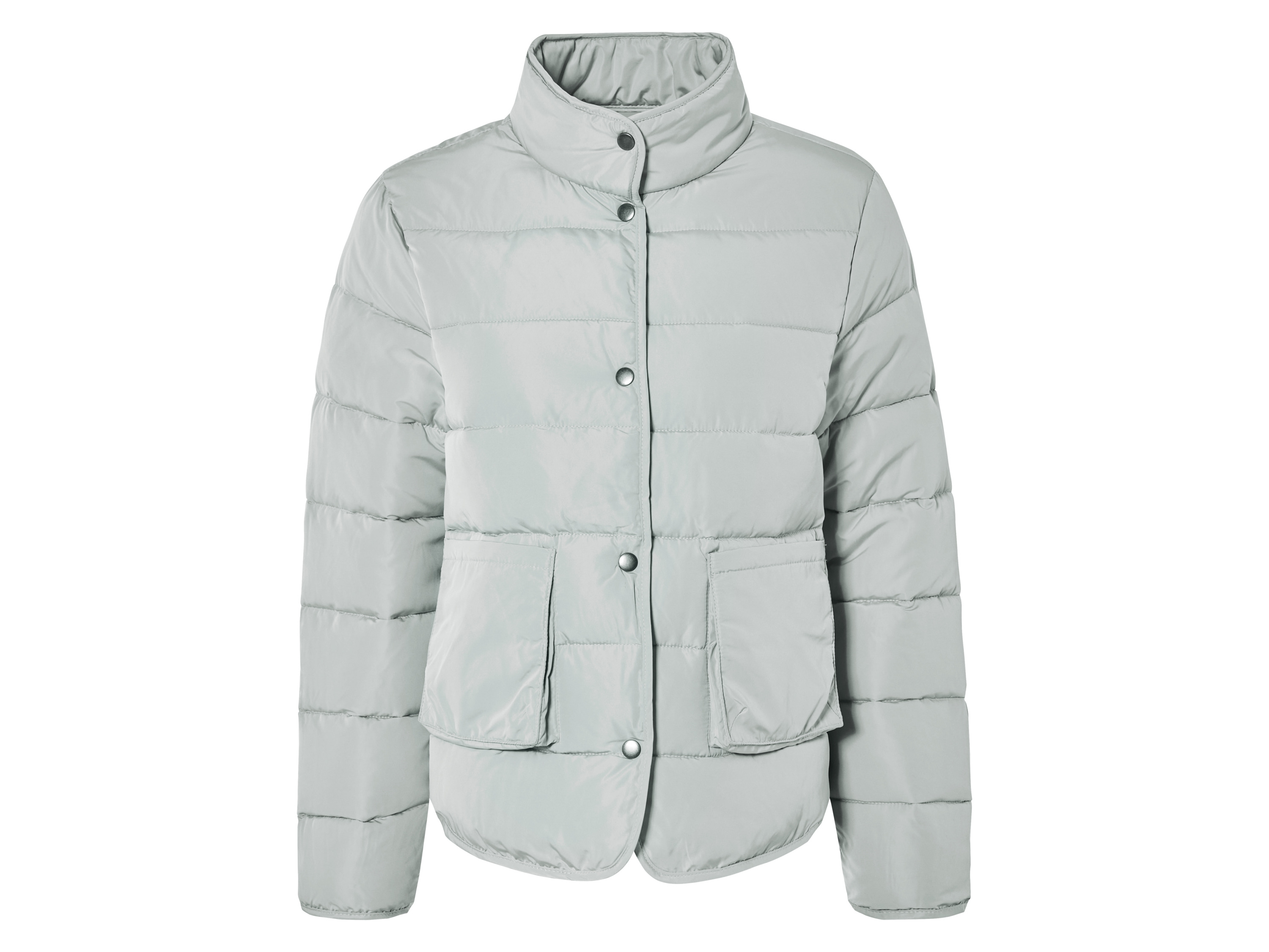 esmara® Damen Jacke Lightweight (Grau, XL(48/50))““ | schwarz Muster: – Detail: aufgesetzte Taschen, ultraleicht und warm, durchgehende Knopfleiste Schnitt: – Kragenform: Stehkragen Material: Obermaterial/Futter/Wattierung: Polyester recycelt Pflegehinweis: waschen bei max. 40 °C Pflegeleicht nicht bleichen schonende Trocknung im Wäschetrockner bei max. 60 °C nicht bügeln nicht trockenreinigen Größe: XS 32/34 – XL 48/50 Meine Lidl-Größe – so einfach gehts Deine Größe findest du in der Lidl-Größentabelle . Oeko-Tex® Standard 100 Geprüft auf Schadstoffe Zertifizierungsnummer: Bego 104718 Testex Standard 100 by Oeko-Tex® ist die weltweit bekannteste, unabhängige Zertifizierung schadstoffgeprüfter Textil- und Lederprodukte aller Art – vom Garn und den Stoffen bis hin zum gebrauchsfertigen Artikel. Das Label bestätigt