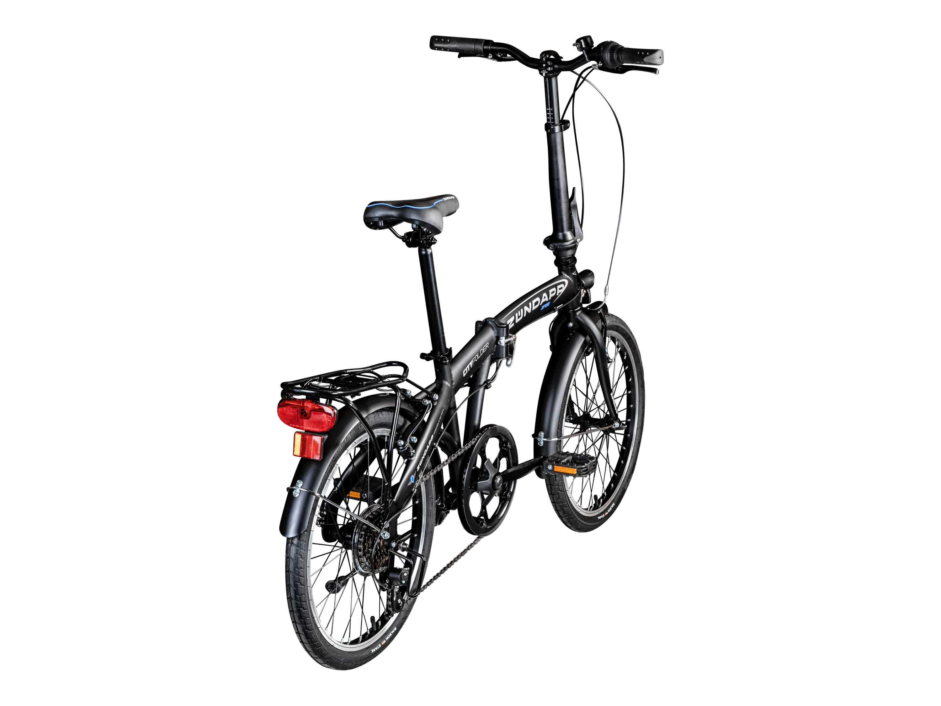 Thumbnail - Zündapp ZF20 Speed Folder Klapprad Faltrad Stadtrad (Schwarz, 20 Zoll)