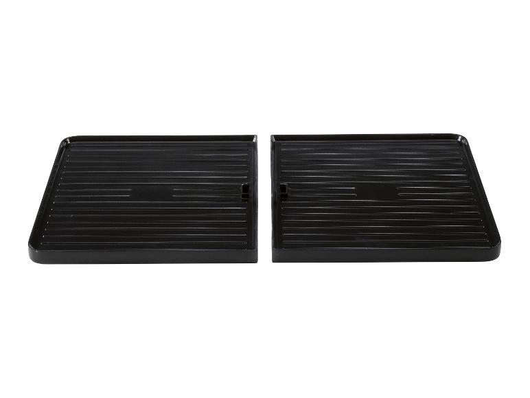 Tischgrill, mit zwei separaten Grillflächen