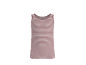 Rosa-weiß gestreiftes Tanktop für Kinder.