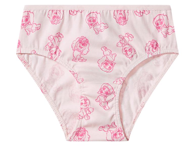 Rosa Baumwoll-Mädchenslips mit Cartoon-Welpenmuster