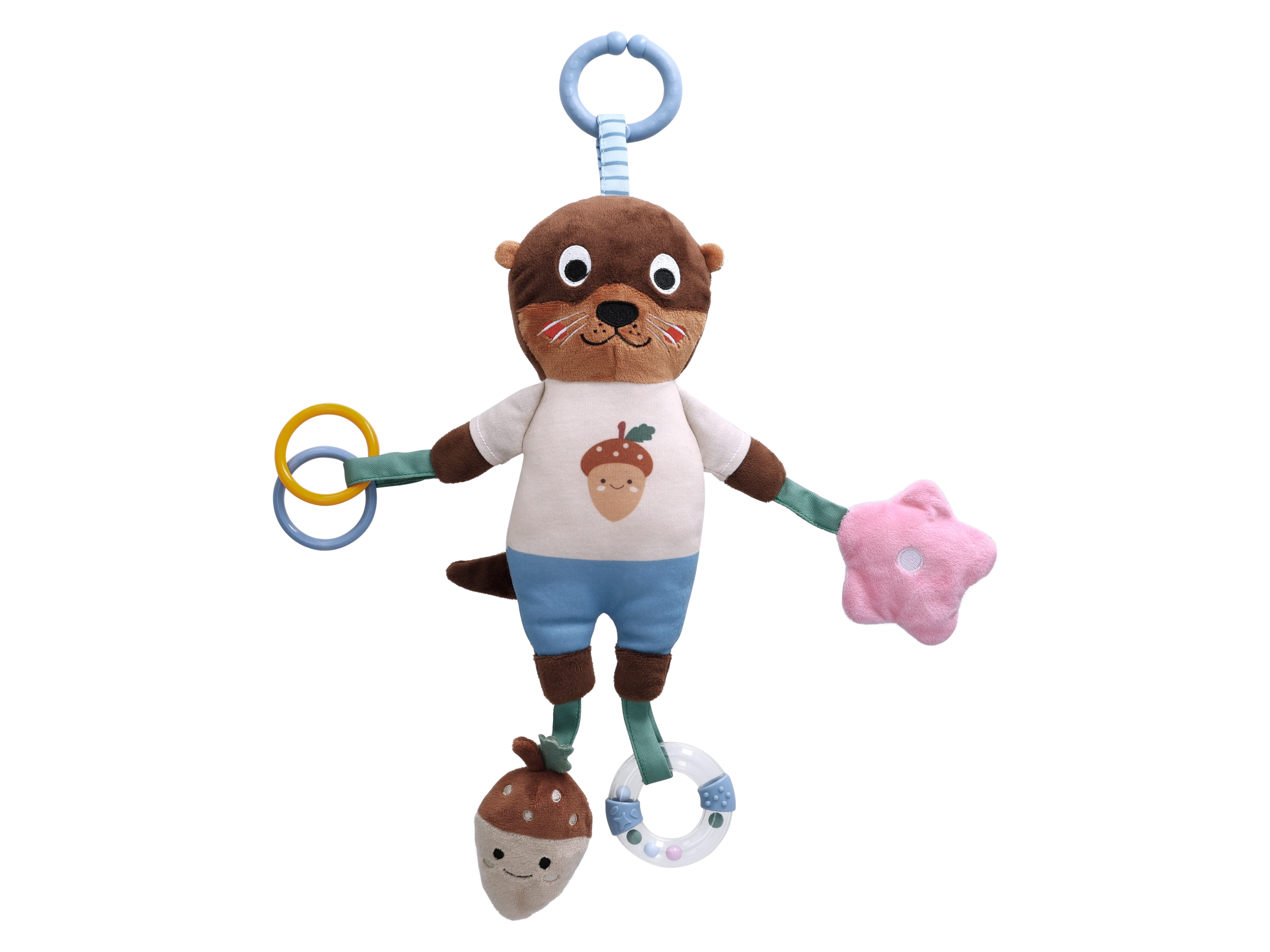 LUPILU® Baby Plüsch Spielzeug, einfache Befestigung (Activity Tierchen)