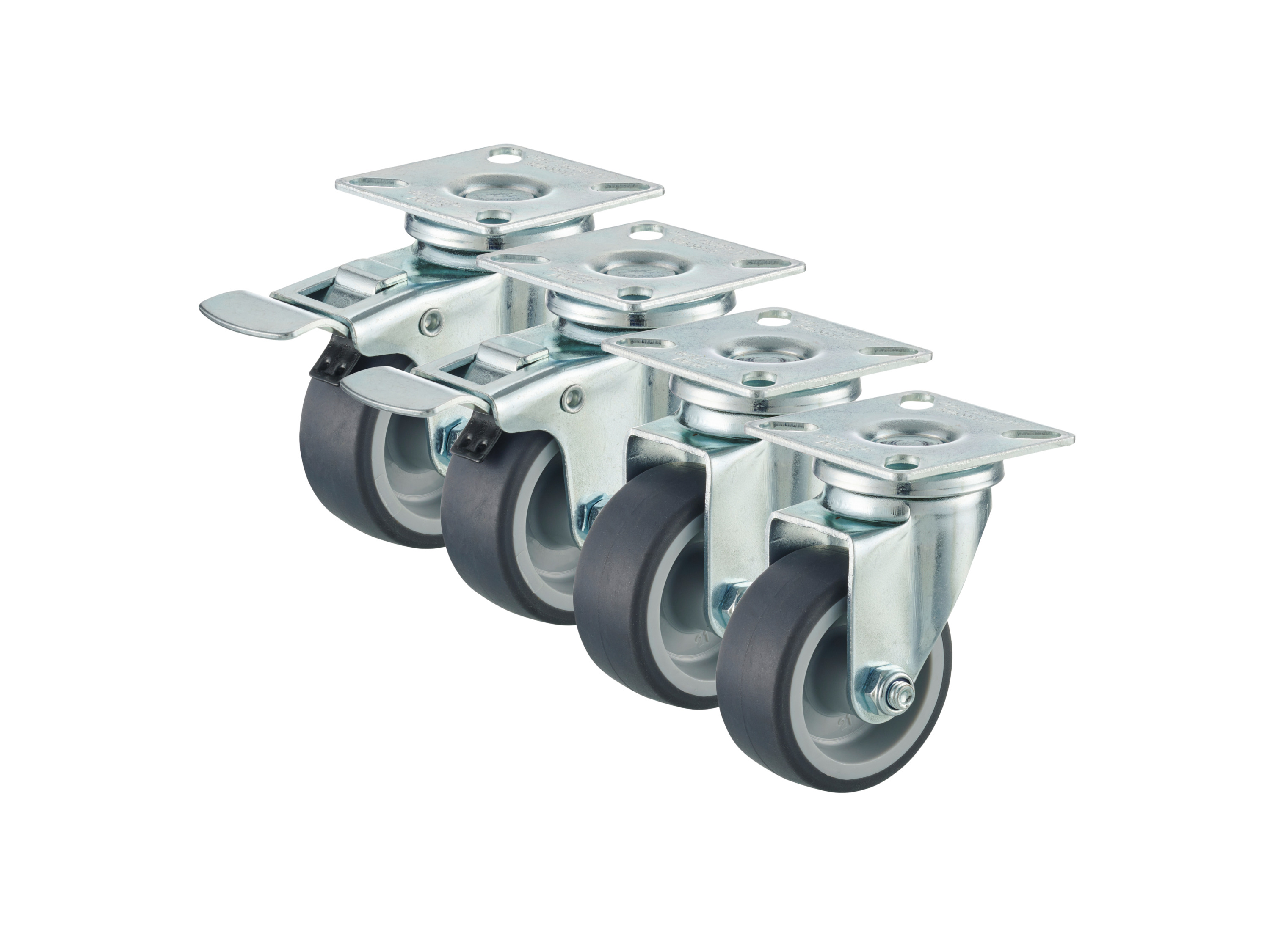 PARKSIDE® Doppelrollen / Lenkrollen / Mini-Lenkrollen (Lenkrollen 4er Set)