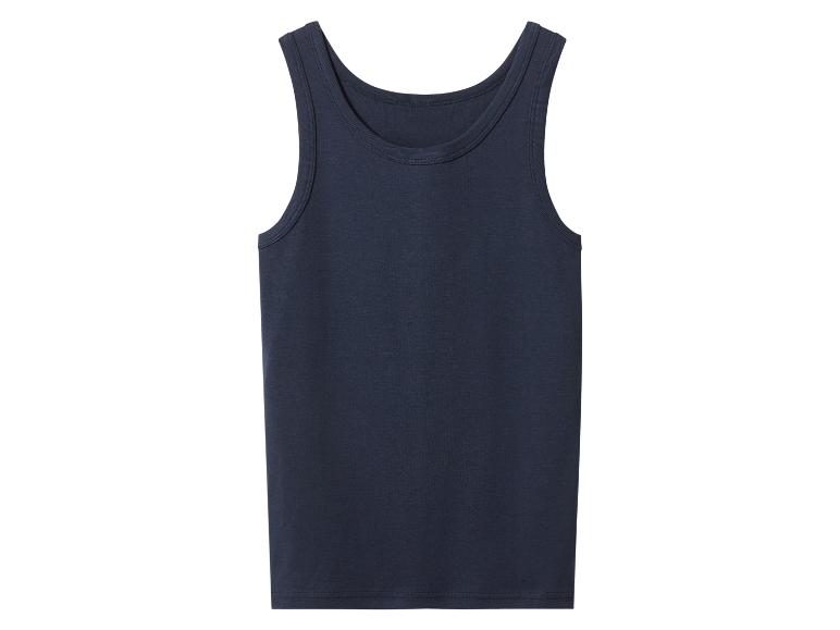 Dunkelblaues Herren-Unterhemd