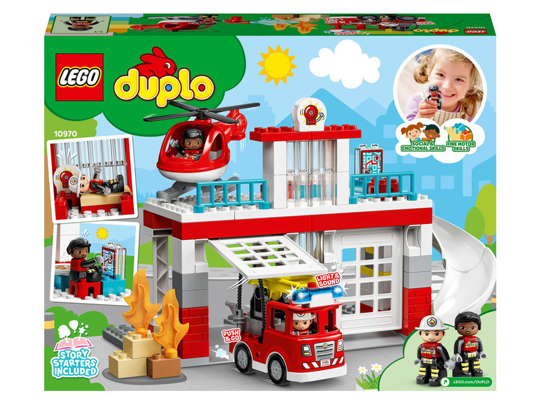 Gehe zu Vollbildansicht: LEGO® DUPLO® 10970 »Feuerwehrwache mit Hubschrauber« - Bild 13