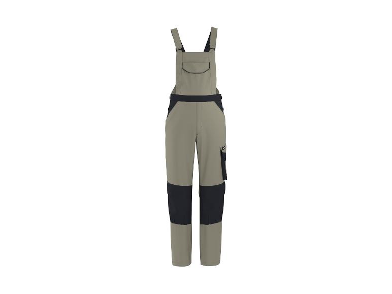 Arbeitslatzhose in Beige und Dunkelblau