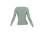 Hellgrünes CRIVIT Damen Langarm-Thermo-Shirt, Rückansicht