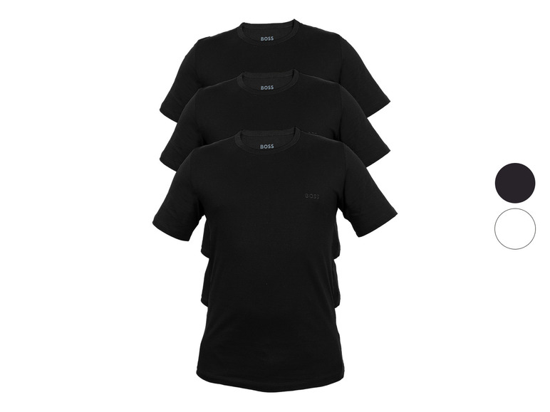 Gehe zu Vollbildansicht: BOSS Herren T-Shirts, 3 Stück, aus reiner Baumwolle - Bild 1