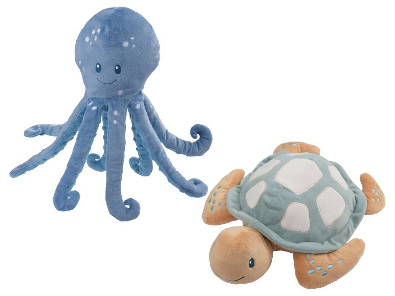 Plüschtier Oktopus und Schildkröte