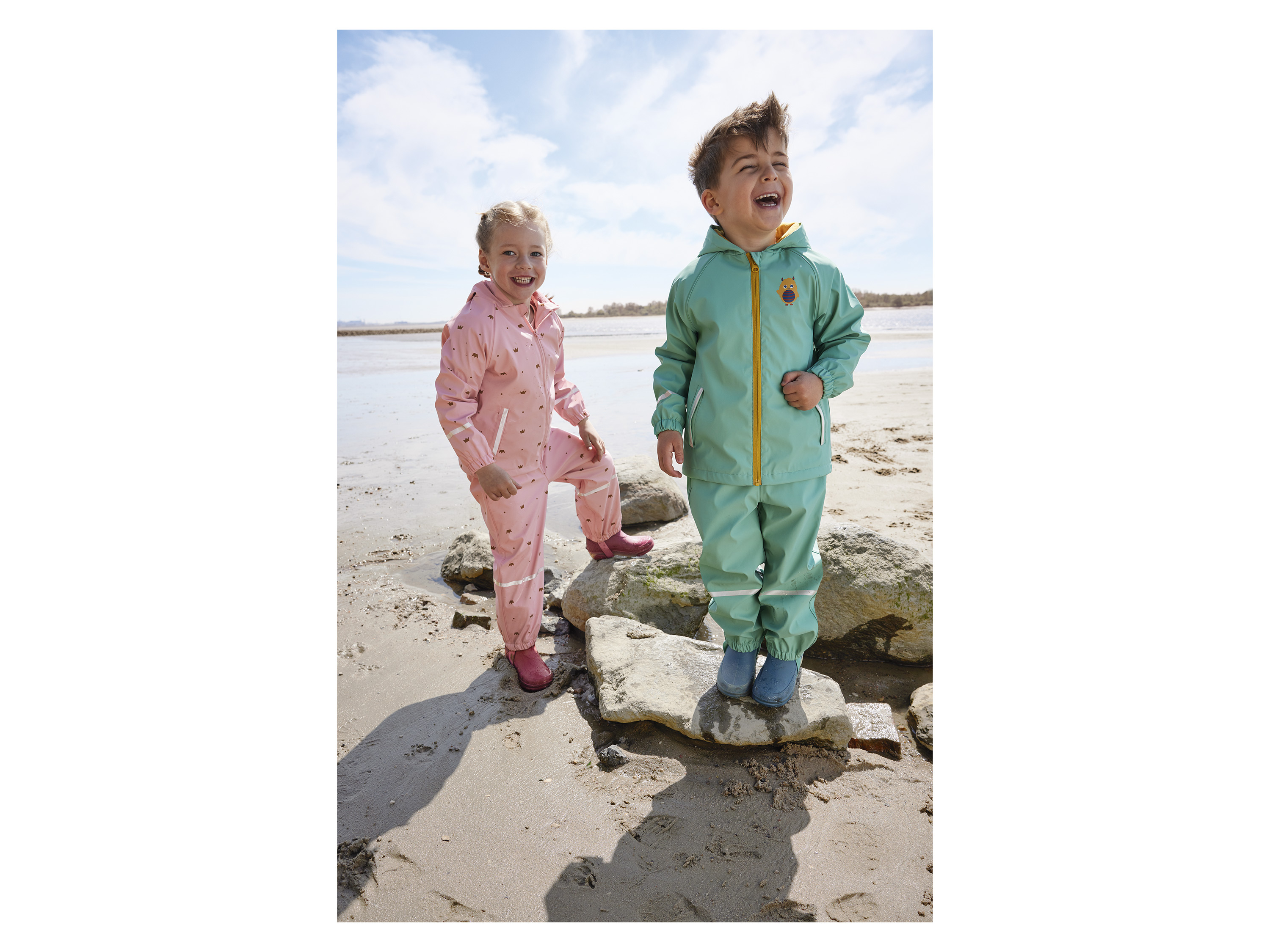 LUPILU® Kleinkinder Jungen Regenstiefel mit Licht und Warmfutter SEBS (Blau, 24/25) – Bild 2 von 4