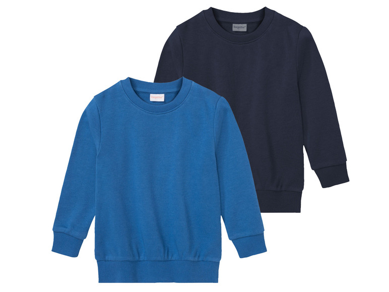 Gehe zu Vollbildansicht: lupilu Kleinkinder Jungen Sweatshirt, 2 Stück, mit Baumwolle - Bild 10