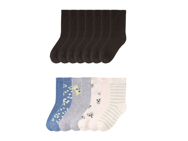Gehe zu Vollbildansicht: PEPPERTS® Mädchen Socken, 7 Stück, mit hohem Baumwollanteil - Bild 1
