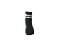 Schwarze Sportsocken mit weißen Streifen