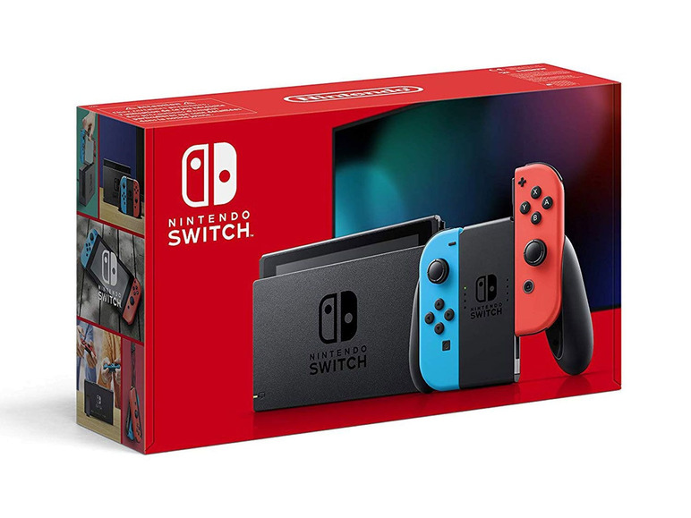 Gehe zu Vollbildansicht: Nintendo Switch Konsole Neon-Rot/Neon-Blau + Switch Luigi's Mansion 3 - Bild 5