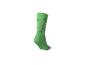 Grüner Socken mit bunten Kleeblättern und Zahlen, perfekt für den St. Patrick's Day.