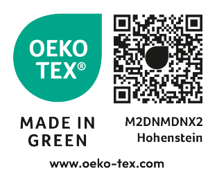 MADE IN GREEN, M2DNMDNX2 Hohenstein, www.oeko-tex.com