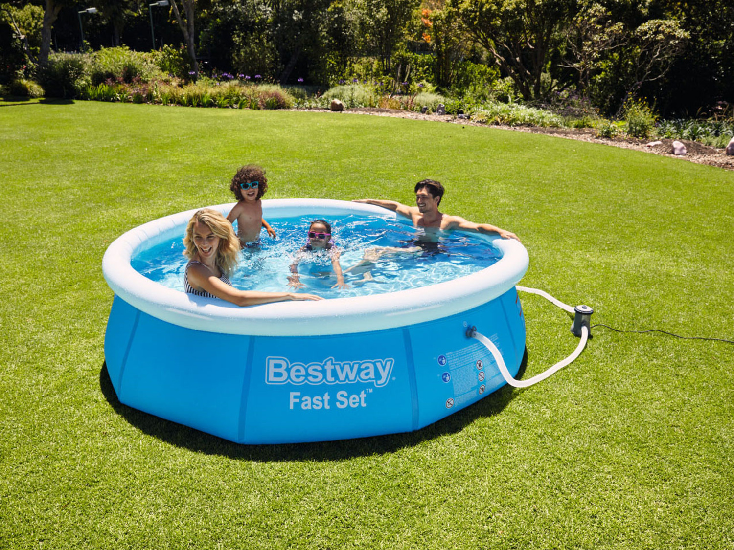 Bestway Fast Set™ Pool, Ø 305 x 76 cm, inkl. Filterpum…