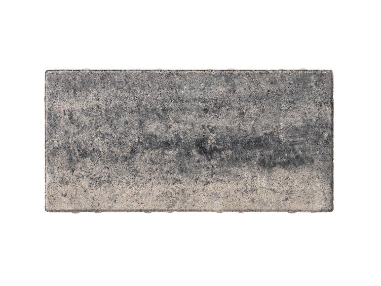 Einzelner grauer Betonstein mit rauer Textur