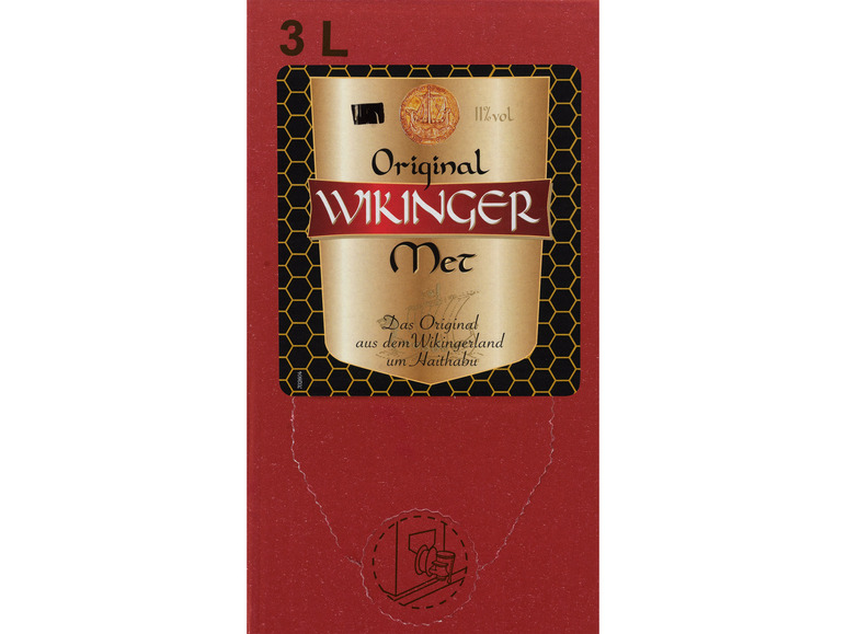 Gehe zu Vollbildansicht: Wikinger Met Bag-in-Box, Honigwein 11% Vol - Bild 1
