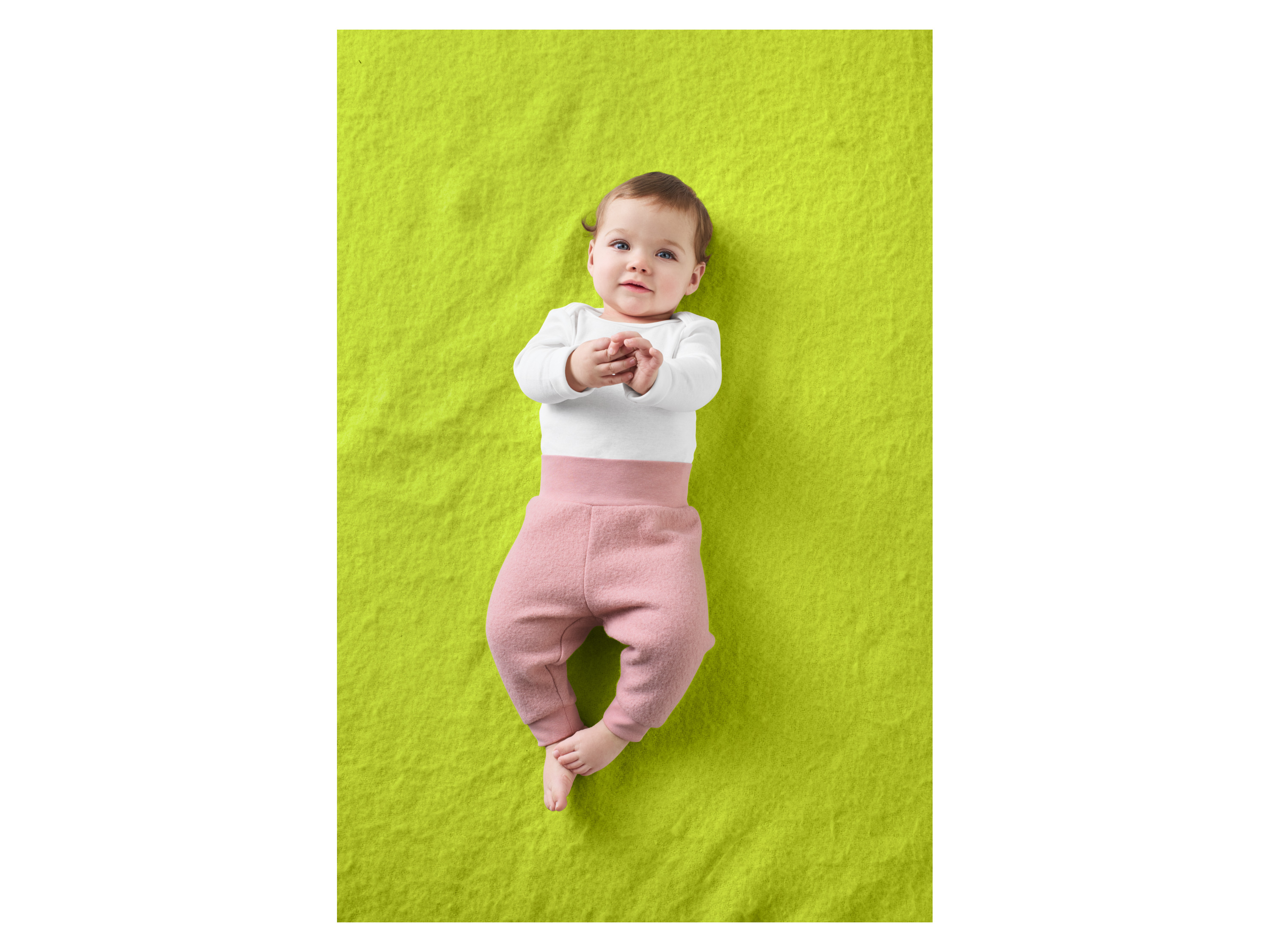 LUPILU® Premium Baby Wollwalk-Hose (Rosa, 50/56) – Bild 2 von 4