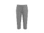 Graue Capri-Jogginghose für Damen mit Kordelzug in der Taille.
