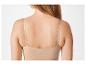 Beige nahtloser BH und Top: Komfort und Eleganz.