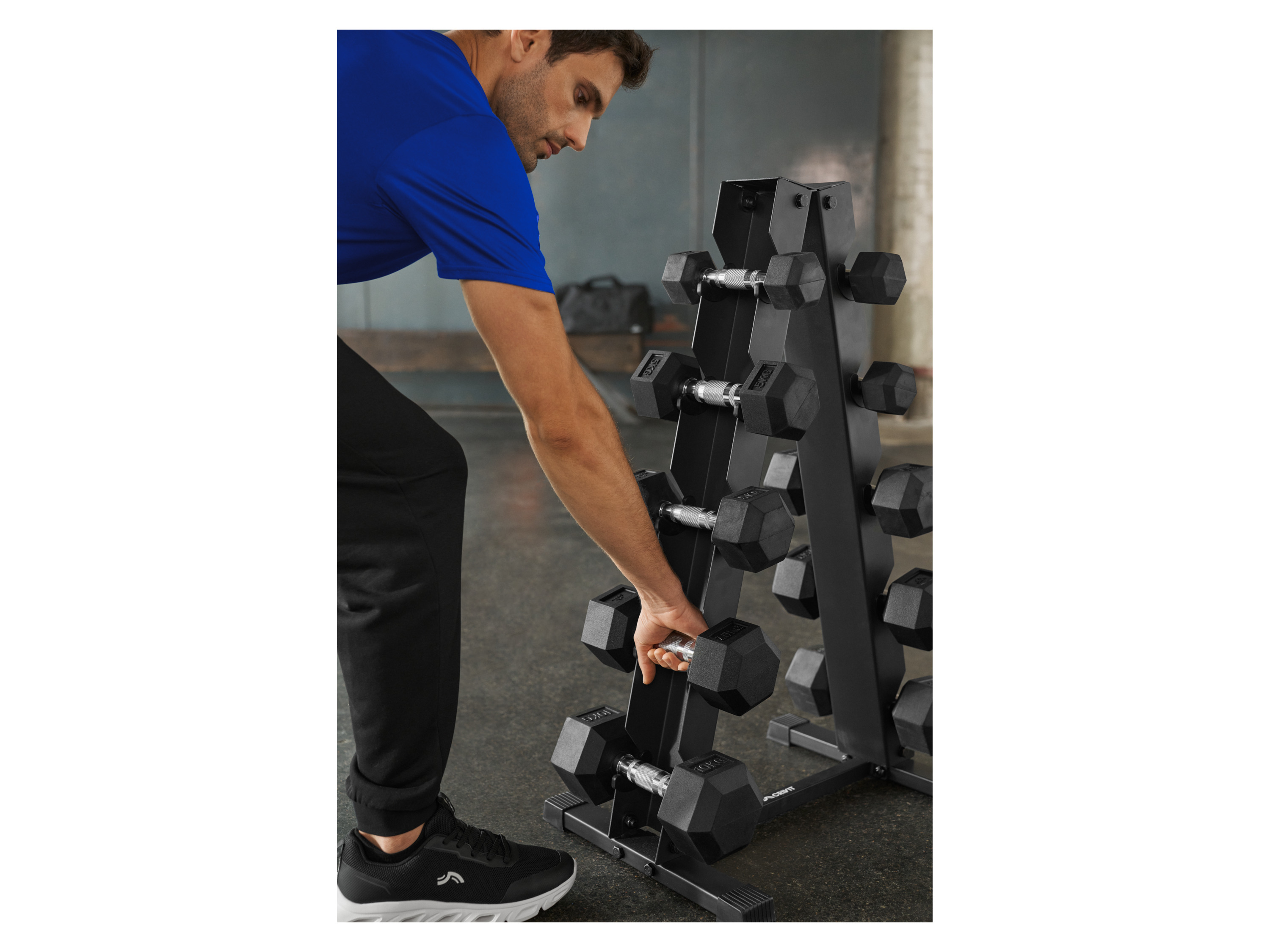 Thumbnail - CRIVIT Hexagon-Kurzhantel, 5 kg