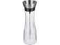 Glaskaraffe mit Metalldeckel und Rührstab