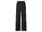 Schwarze weite Hose mit elastischem Bund.