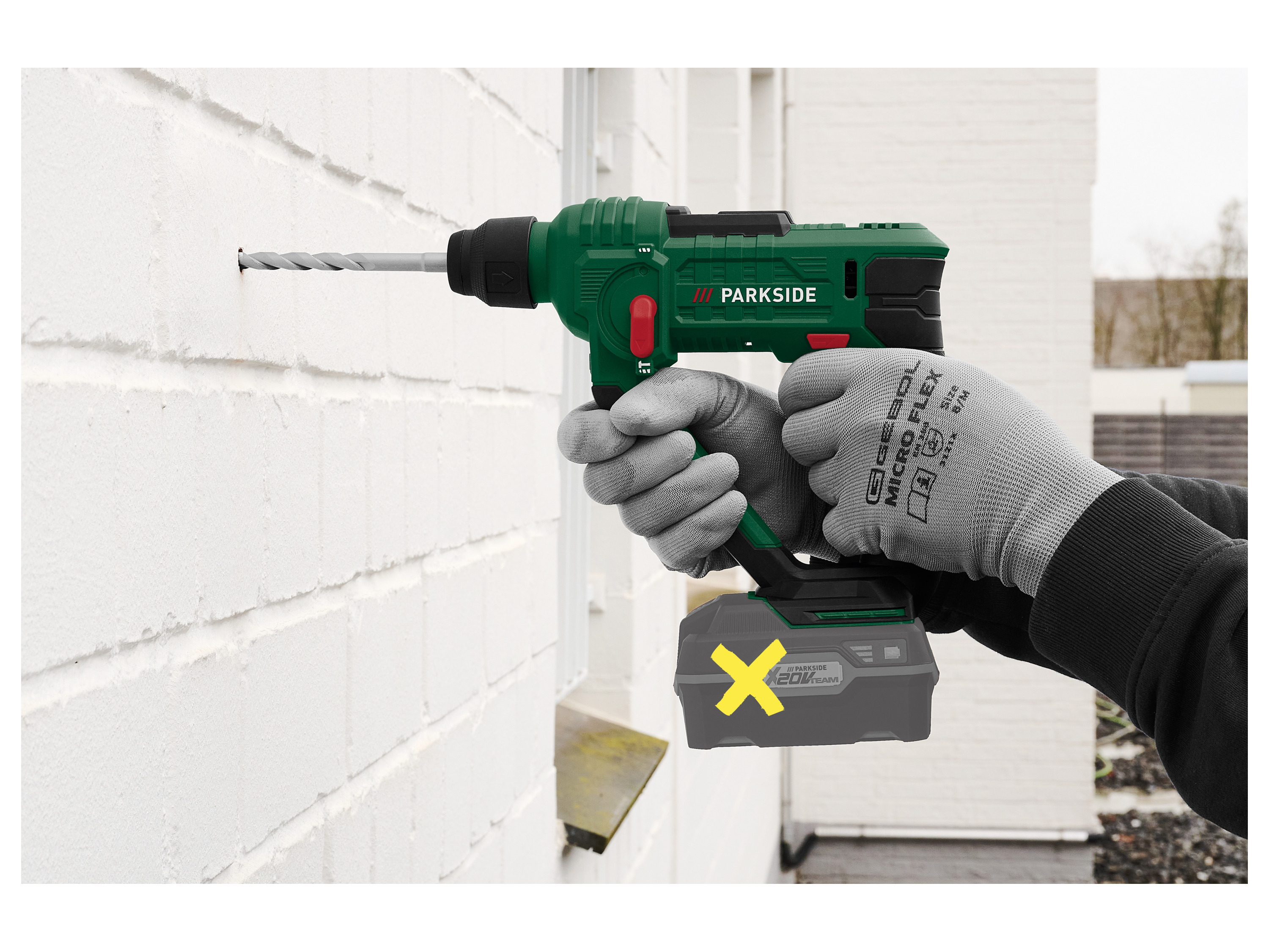 PARKSIDE® 20 V Akku-Bohrhammer »PABH 20-Li D4«, ohne Akku und Ladegerät – Bild 3 von 4