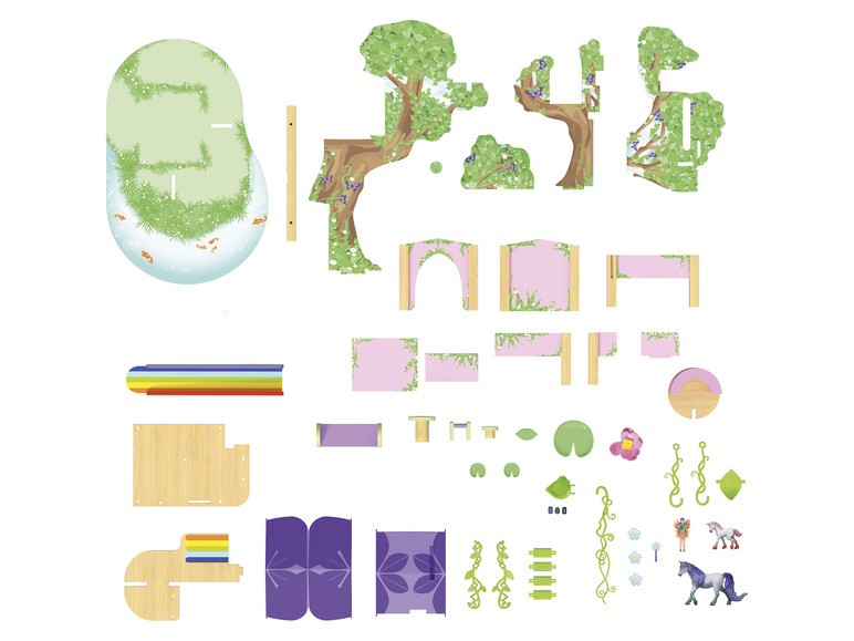 Gehe zu Vollbildansicht: Playtive Set Bauernhof / Feenbaum / Zoo, aus Holz - Bild 10