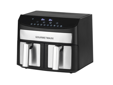 GOURMETmaxx - Heißluft-Fritteuse, Zweikammer, 7l, 2400 W 