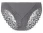 Graue Damen-Unterhose mit Spitze.