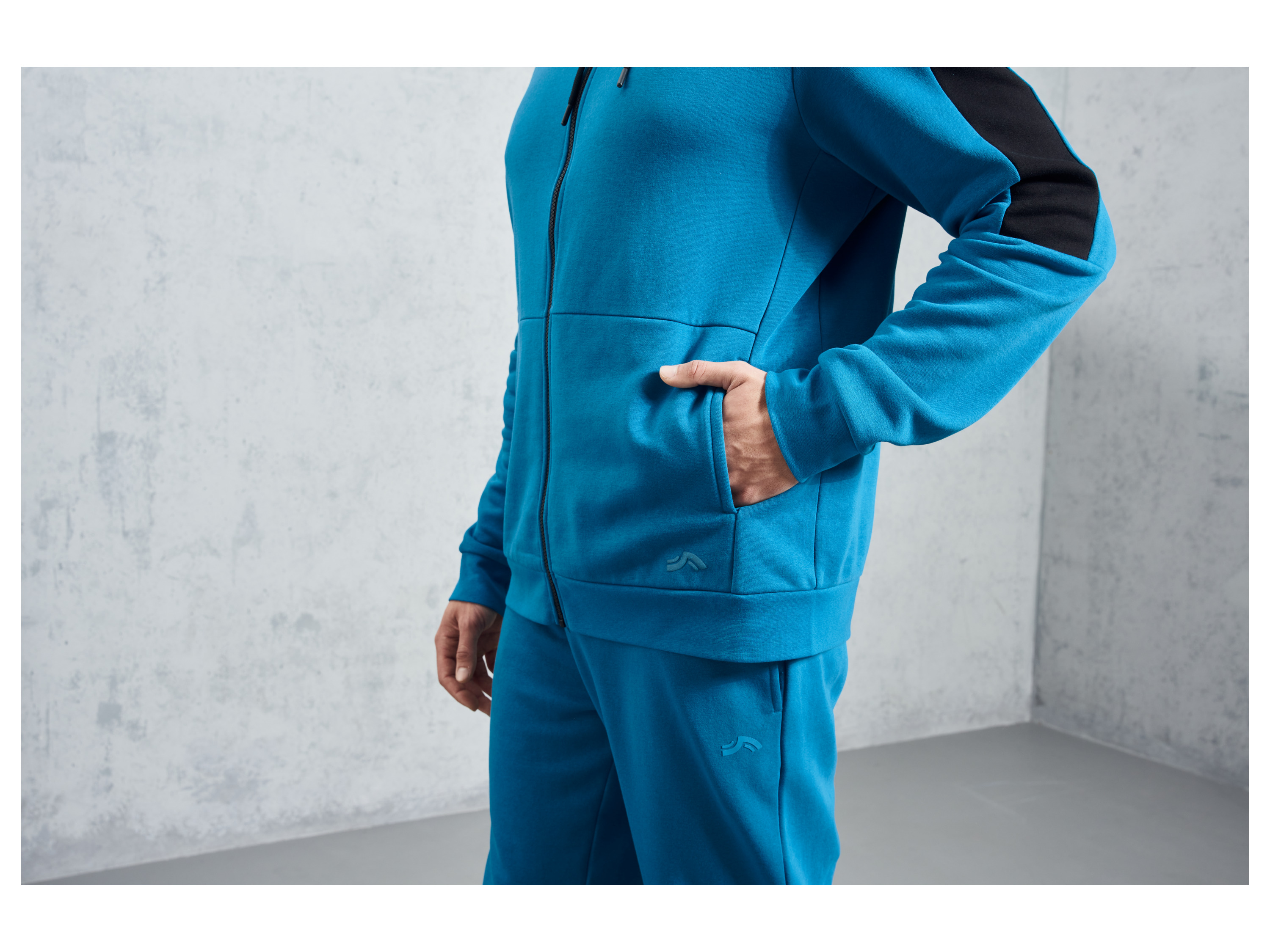 Thumbnail - CRIVIT Herren Sweatjacke Fitness (Blau, S (44/46))
