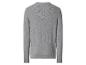 Herren-Strickpullover in Grau, Rückansicht.