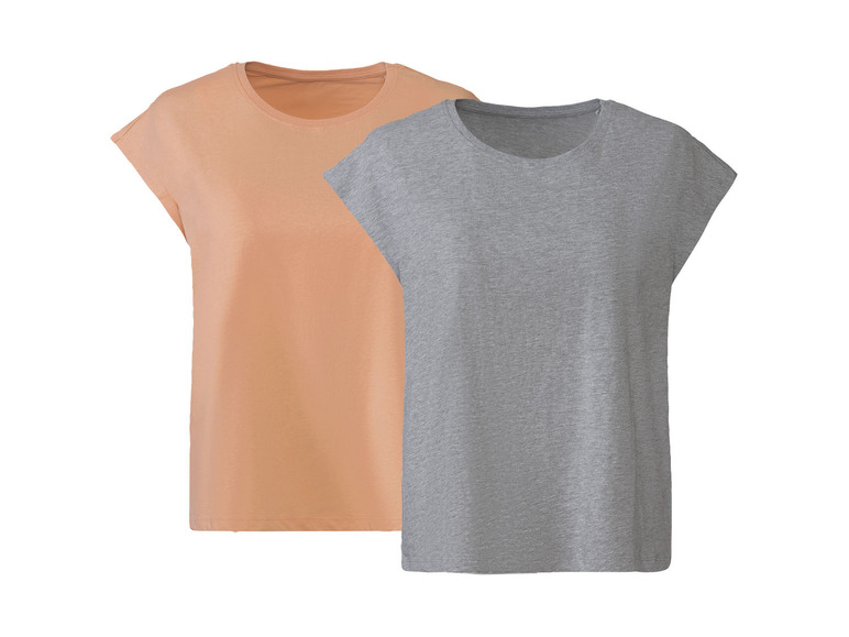 Gehe zu Vollbildansicht: esmara® Damen Oversize T-Shirts, 2 Stück, Single-Jersey-Qualität - Bild 7