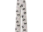 Graue Pyjamahose mit Kuromi- und Totenkopf-Print.