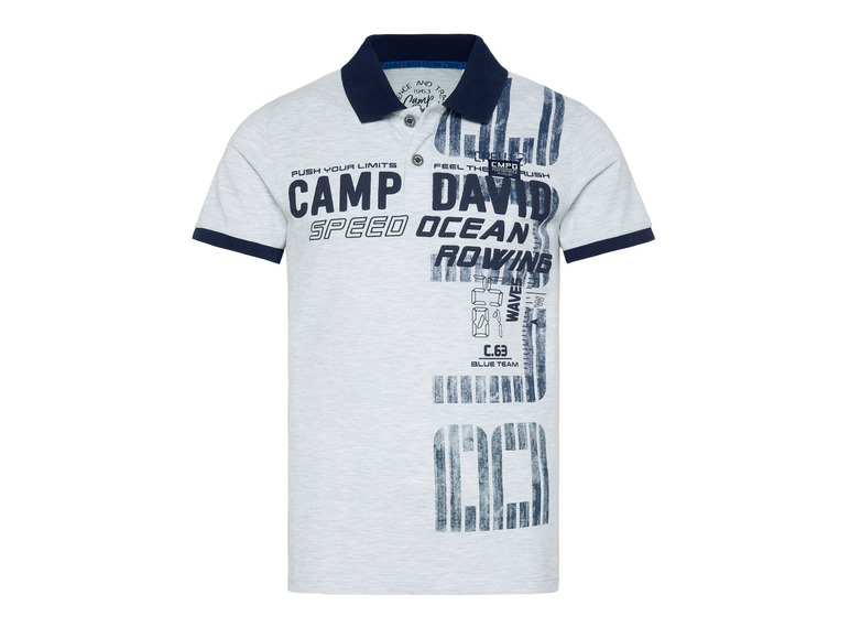 Gehe zu Vollbildansicht: Camp David Herren Poloshirt mit Druck - Bild 6