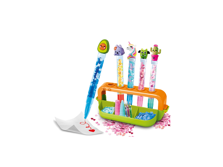 Clementoni IDEA Stifte-Atelier mit bunten, gestaltbaren Glitzerstiften und Zubehör.