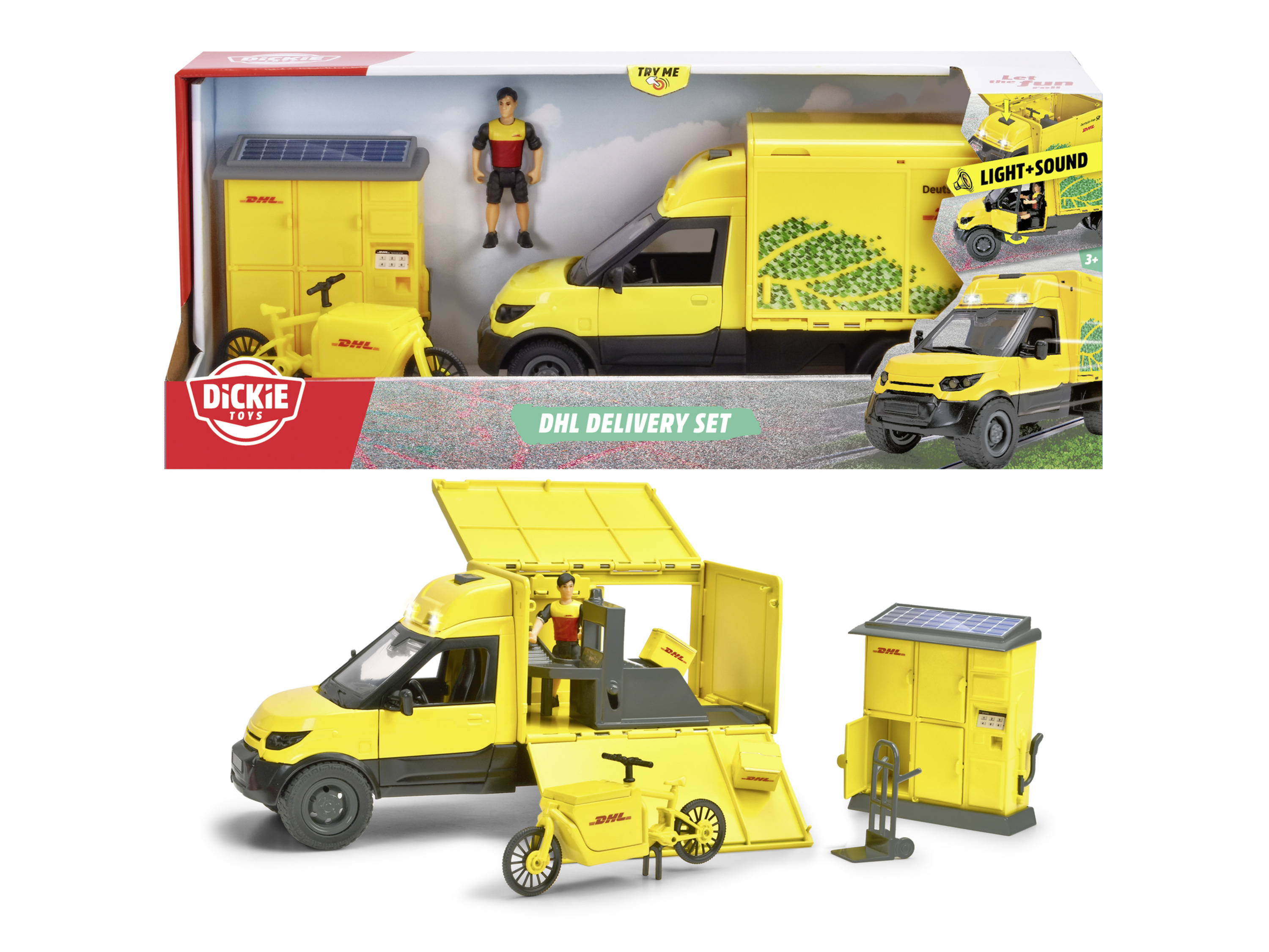 DICKIE Paketfahrzeug »DHL Delivery Set« | 04006333089152