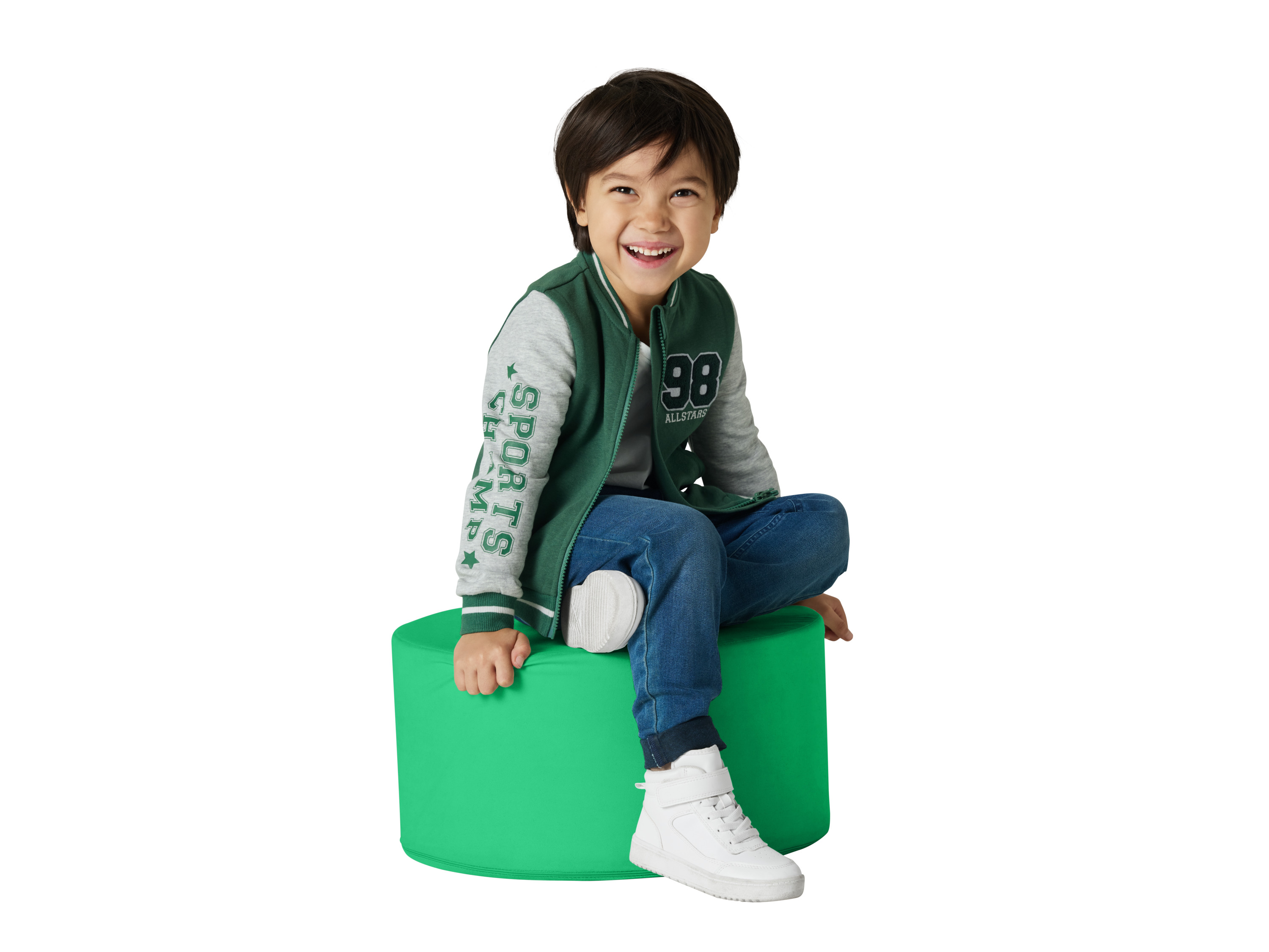 LUPILU® Kinder Collegejacke (Grün, 110/116) – Bild 2 von 4