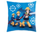 Kissen mit Feuerwehrmann Sam Figuren.